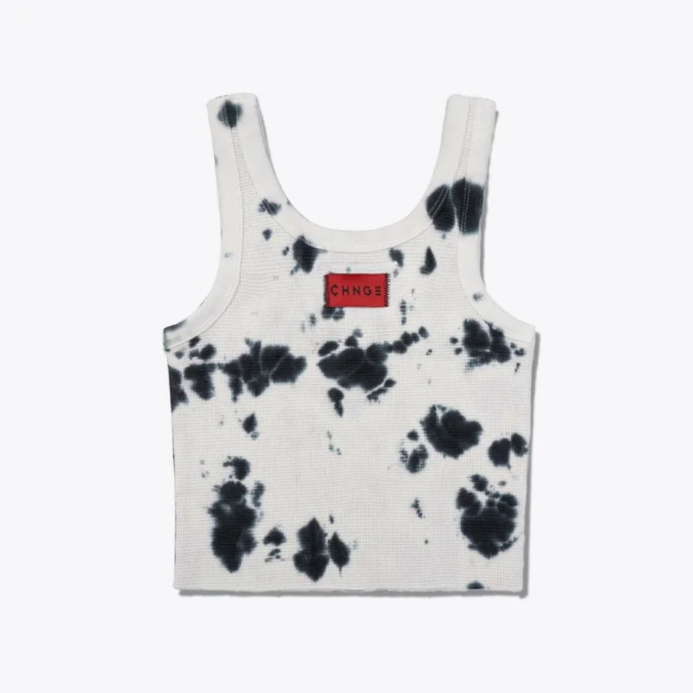 CHNGE Tie Dye Logo Ribbed Crop Tank - Picture 4 of 4